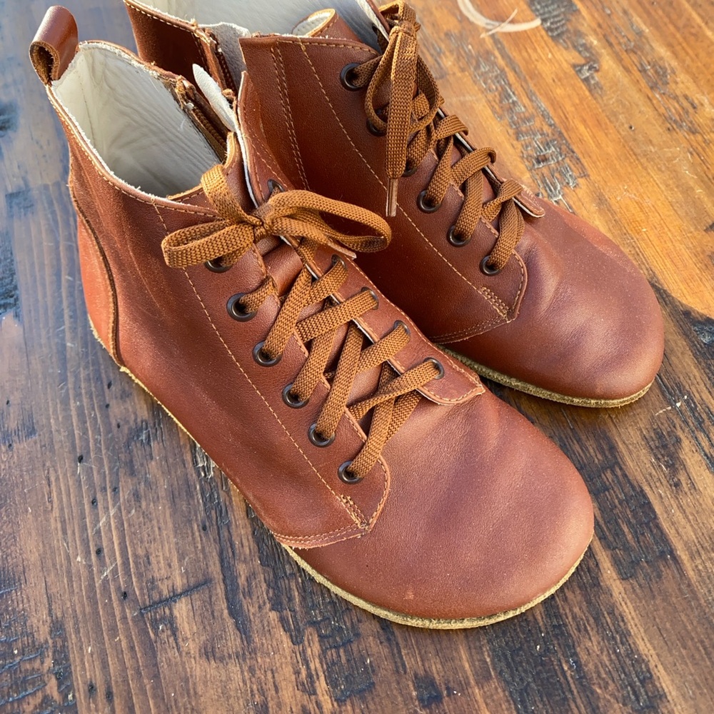 Barefoot handmade women leather boots 39